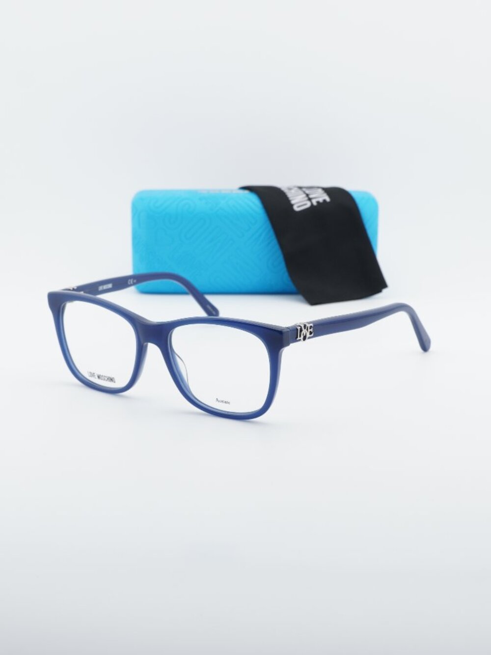 Moschino Love MOL520 0PJP 00 Square Eyeglasses 52mm - Blue
